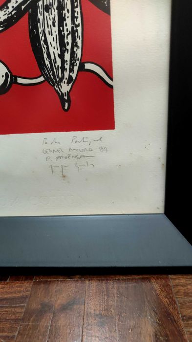 Serigrafia assinada pelos autores