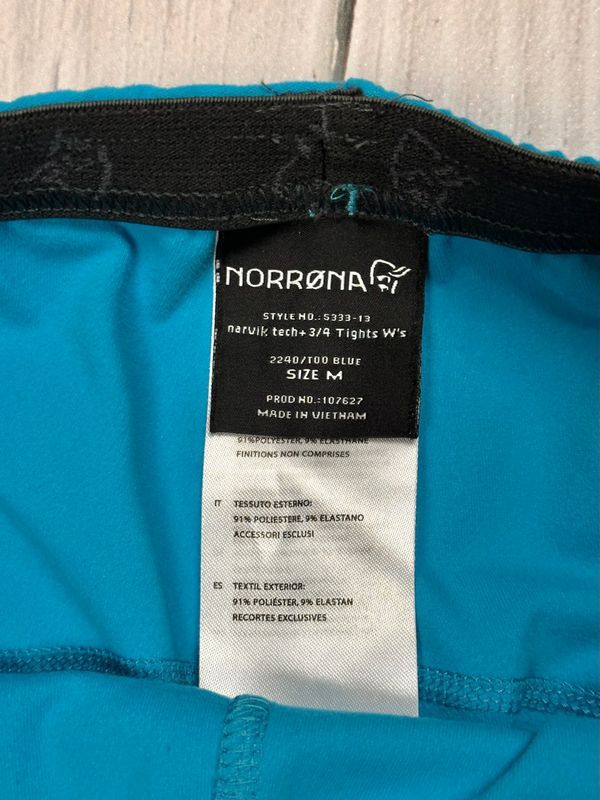 Norrona Narvik Tech Techniczne Legginsy 3/4 Damskie Trekkingowe r. M