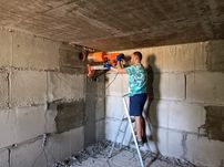 Алмазне буріння сухе без пилу з пилососом без пошкоджень ремонту