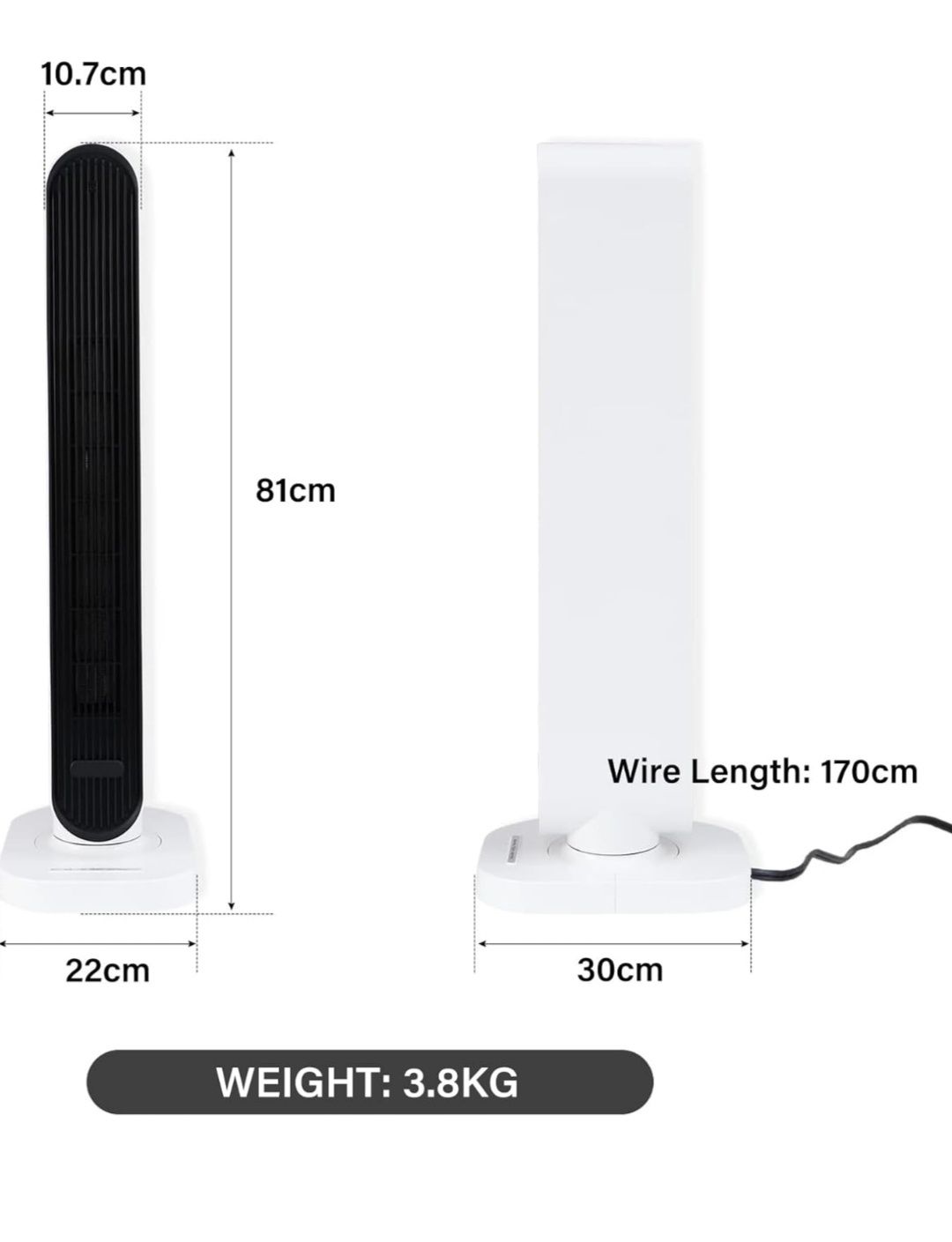 Simple Deluxe Termowentylator elektryczny 1500W