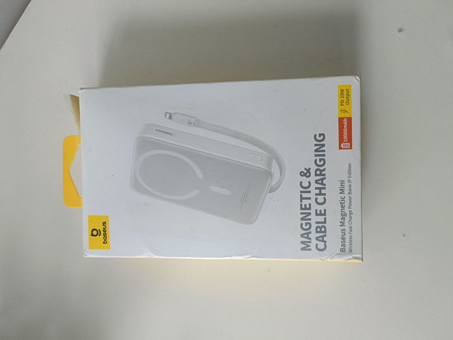 Powerbank Indukcyjny Baseus 20W 10000mAh Magnetic Mini Cable Charging