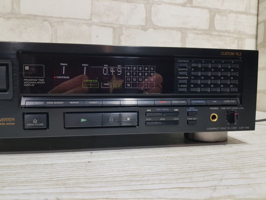 Програвач CD дисків SONY CDP-990, ЦАП CXD2552Q-3 б/у з Німеччини
