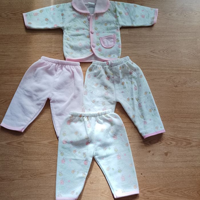 100* Kaftanik i 3 pary spodenek dla dziecka rozmiar 68-74