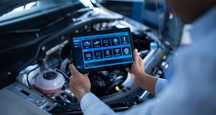 Tablet e Máquina diagnóstico Auto