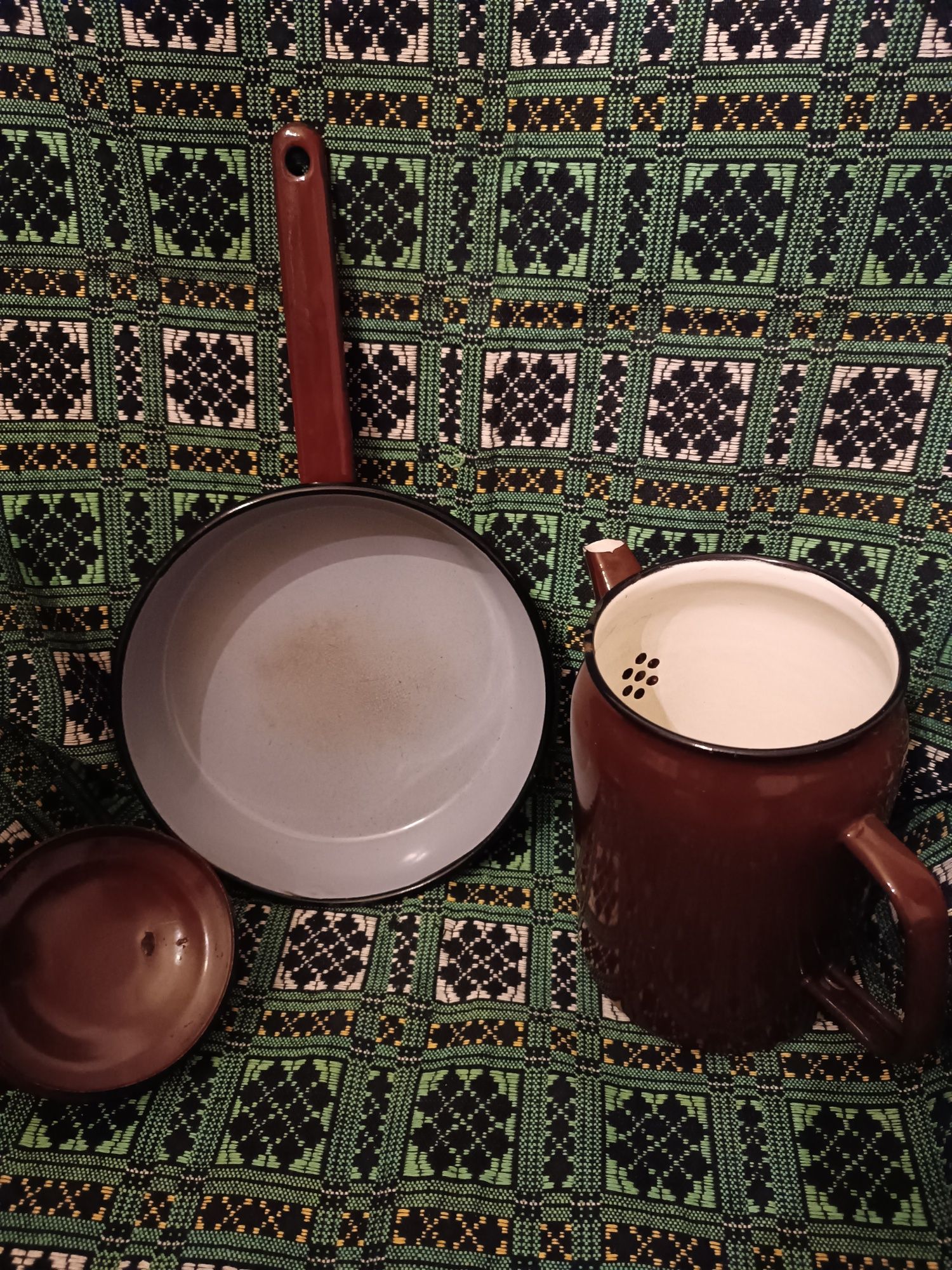 Чайник сковорода эмалированные ссср