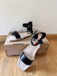 Nowe czarne espadryle sandały 40 London Rebel