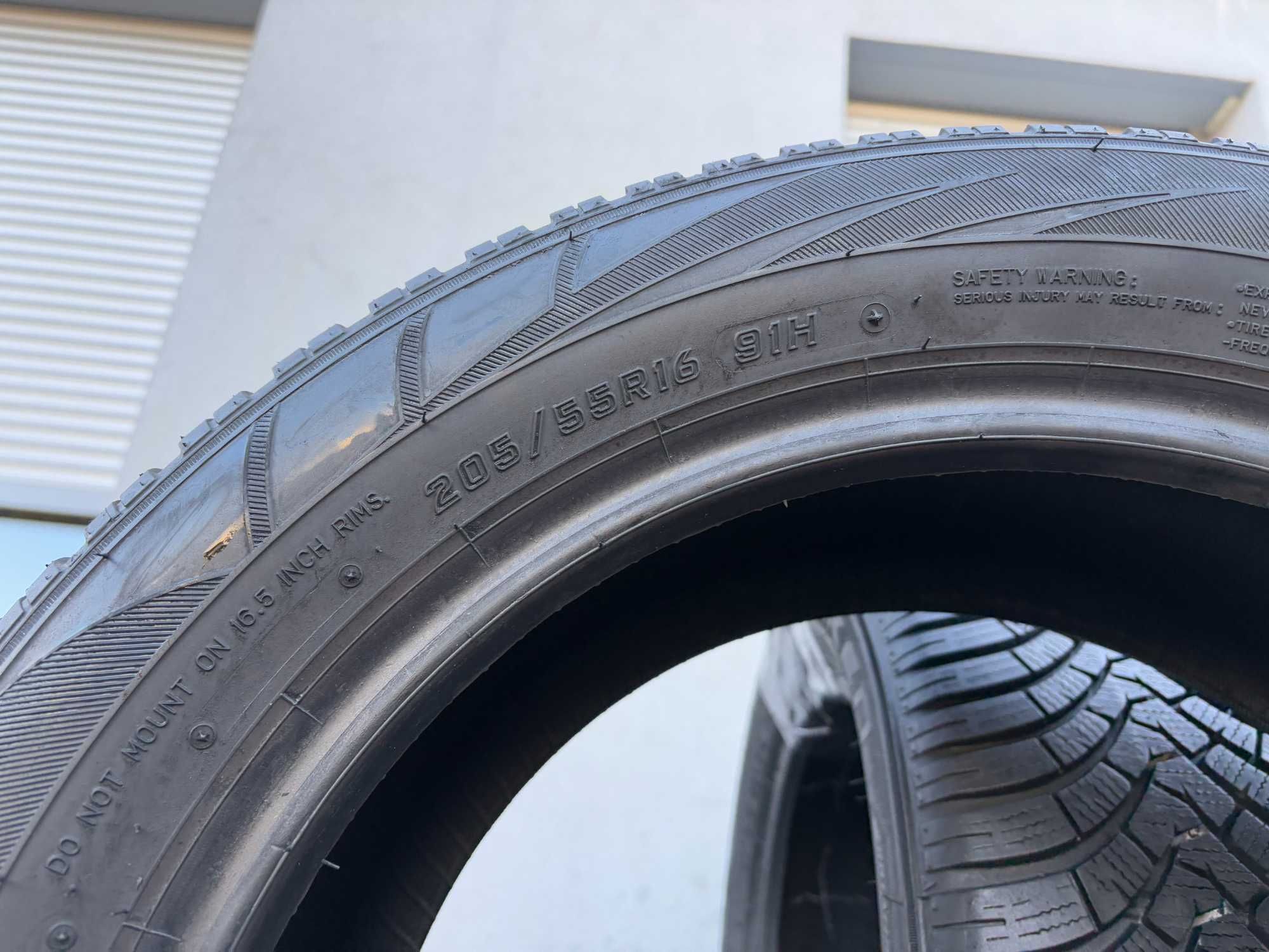 2szt zimowe 205/55R16 Falken 8mm 2022r świetny stan! Z53 gwarancja