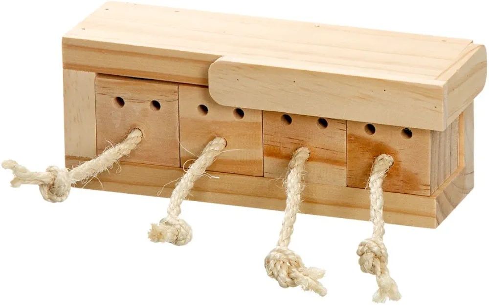 Karlie inteligentna zabawka dla gryzoni drewniana