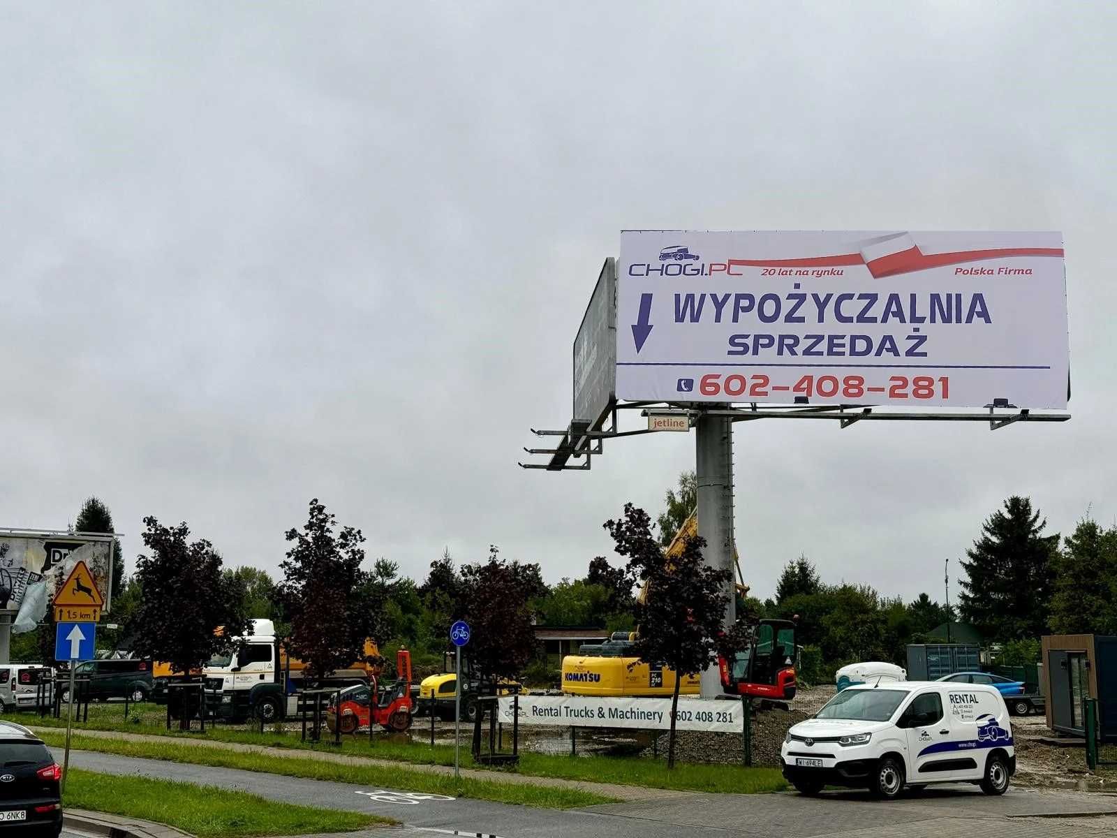 Wypożyczalnia - maszyn budowlanych i pojazdów ciężarowych transport