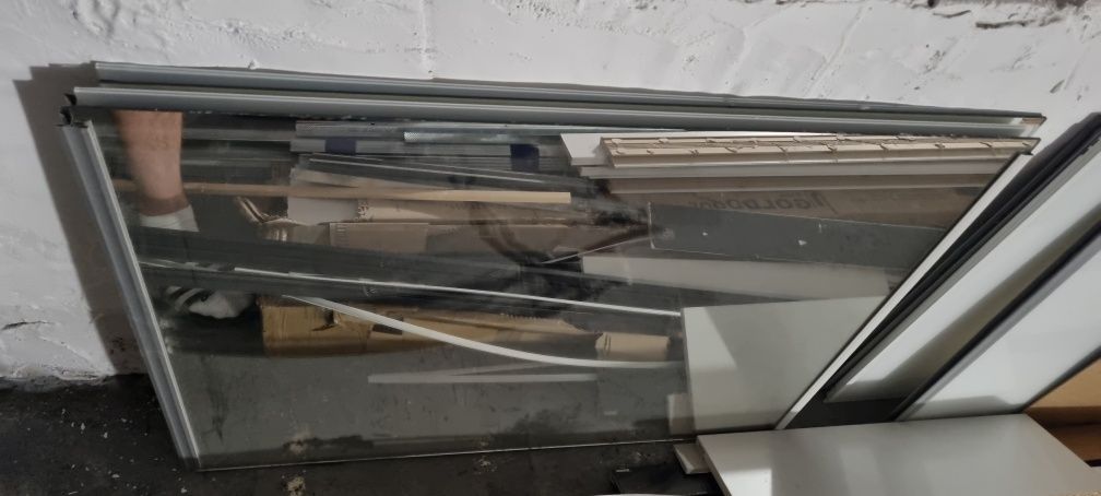 Lustro lustra używane prostokątne 90 x 70 trzy z folią