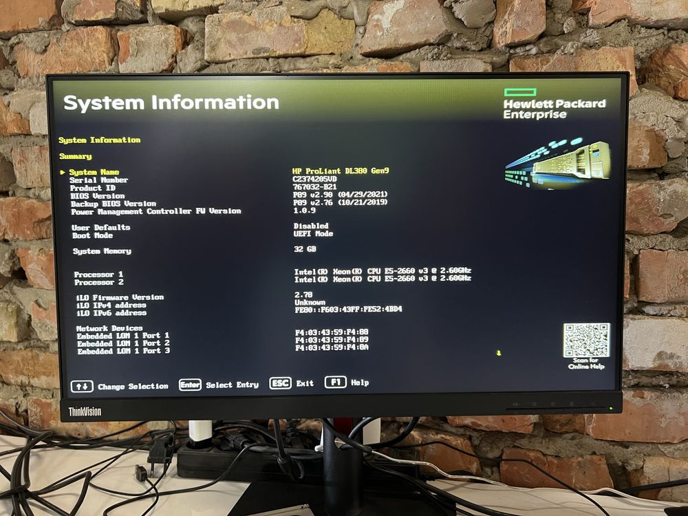 Сервер HP ProLiant DL 380 Gen 9 Xeon E5 2660v3
