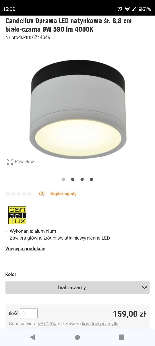 Lampy natynkowe nowe