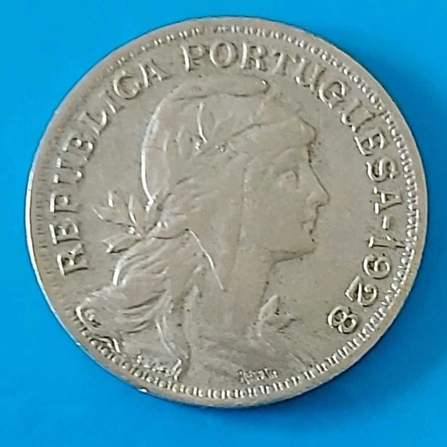 50 Centavos de 1928, rara, da Republica Portuguesa