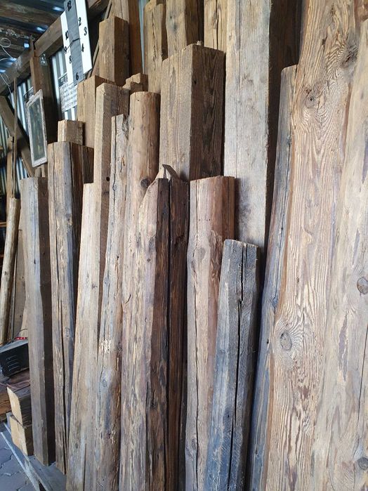 Belki , krokwie , kantówki,deski boazeryjne,deski ozdobne-stare drzewo