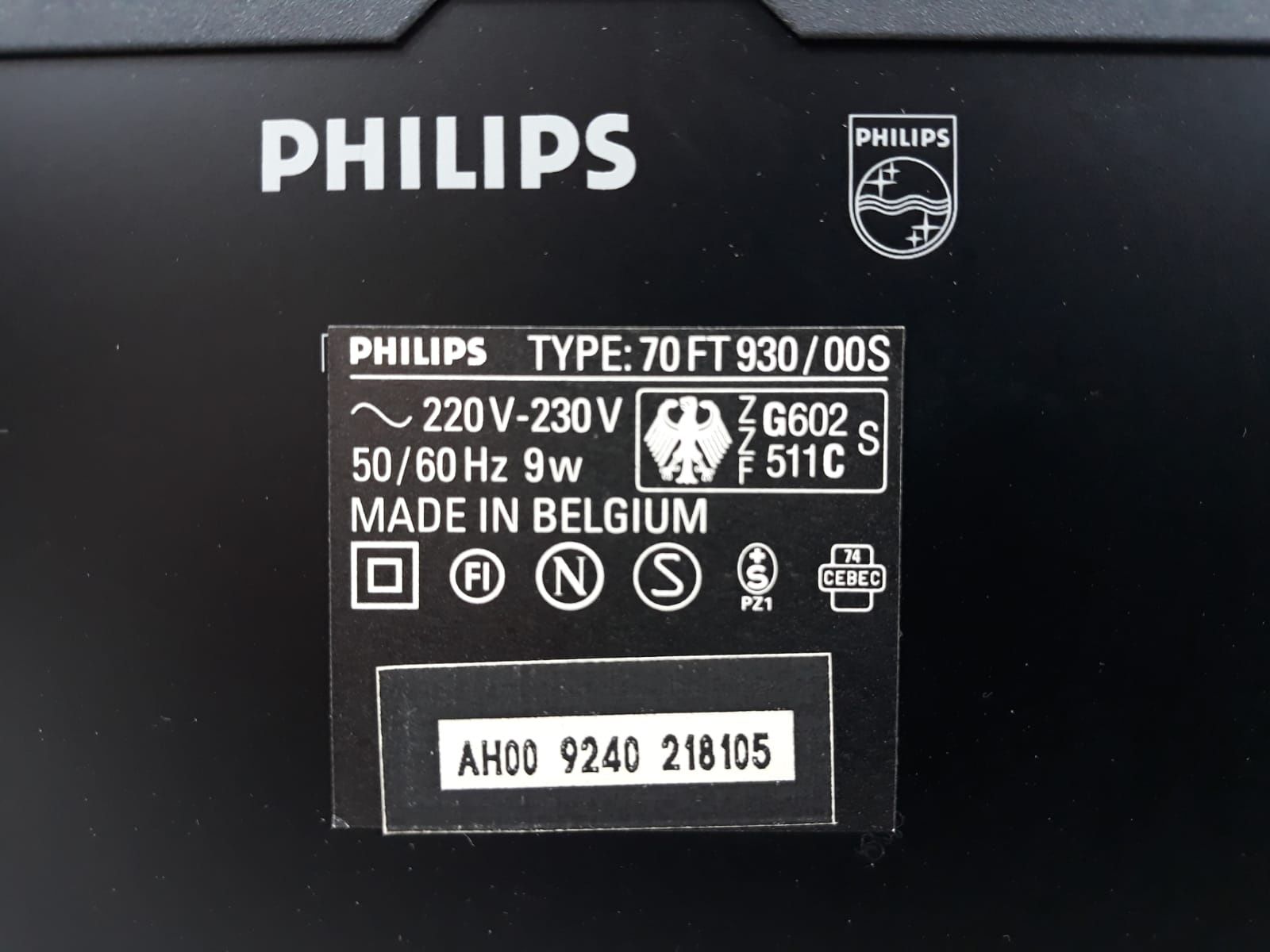 Tuner Philips FT 930 RADIO Szara seria lata 90 jakość