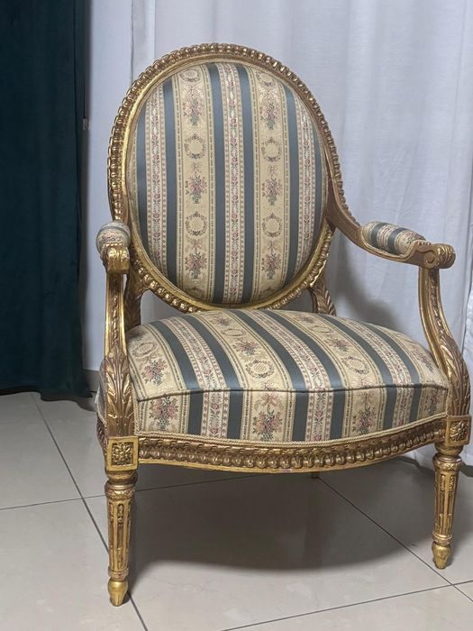 Sofa z fotelami w stylu ludwikowskim