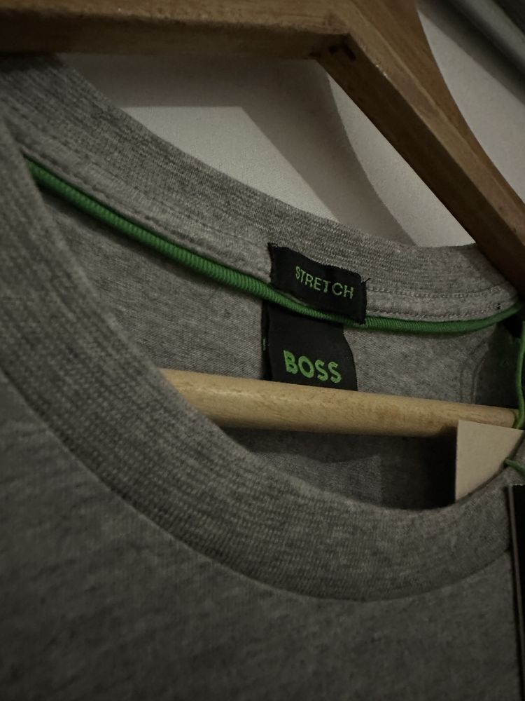 T-shirt BOSS Cinzenta/Azul