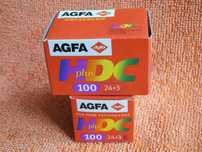 Dwa negatywy AGFA HDC plus, 100 ASA