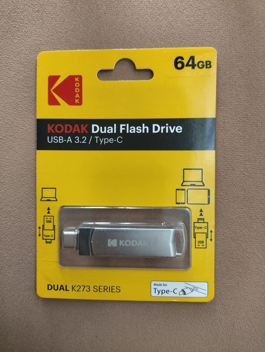 Pen Drive Kodak USB 3.2 Tipo C 64GB
Pen/ Flash Drive OTG USB