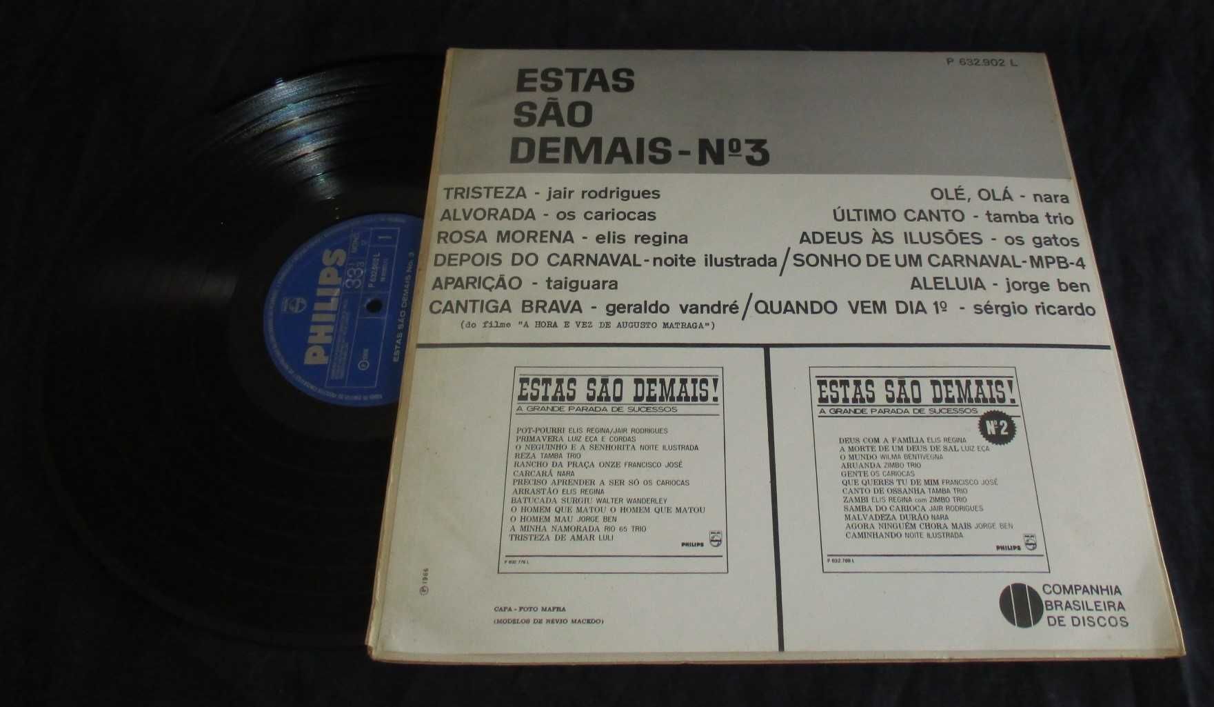 Disco LP Vinil  Estas São Demais Nº 3