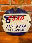 Szyld emalia, tablica informacyjna, antyk