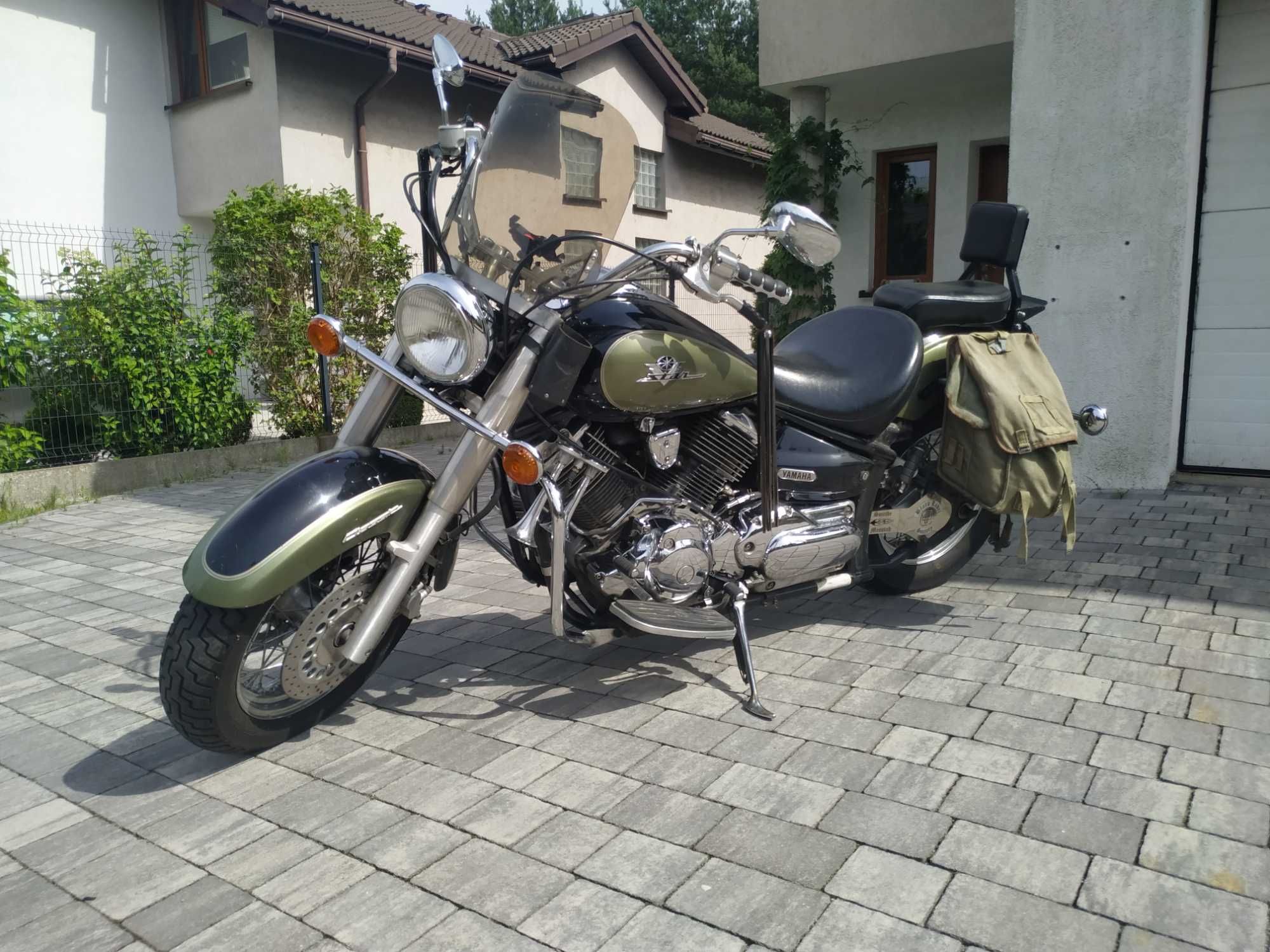 Yamaha XVS 1100; V-Star (Drag Star) zielony 2003r. mały przebieg