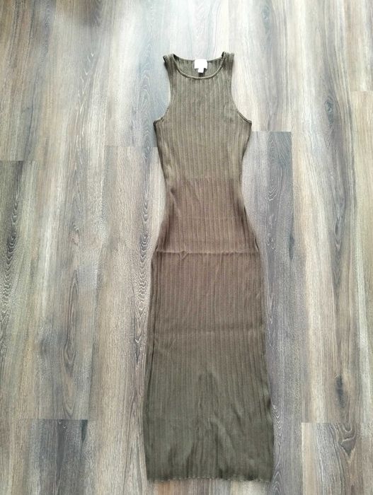 Довга сукня (сарафан в рубчик, плаття лапша) Розмір М