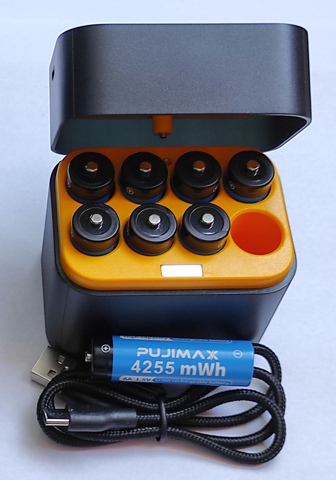 Батарейки акумуляторні AA AAA 1.5V, usb type-c, Pujimax
