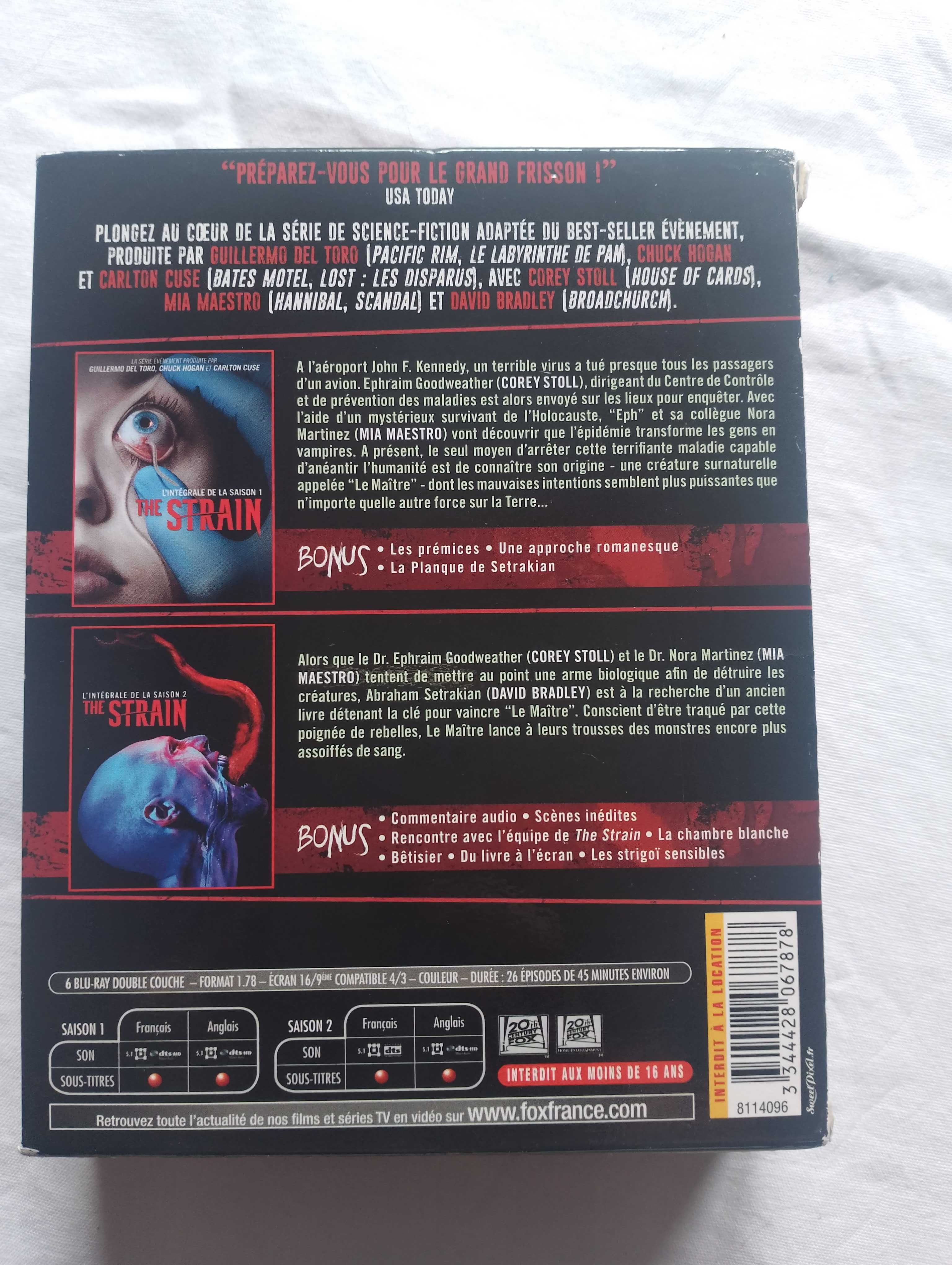 The Strain Wirus  - serial dwa sezony bluray wersja angielska