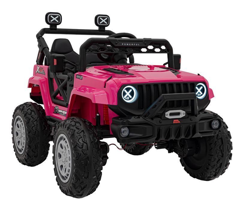 Pojazd na akumulator dla dzieci terenowy 4X4 różowy - EkstraZabawki.pl
