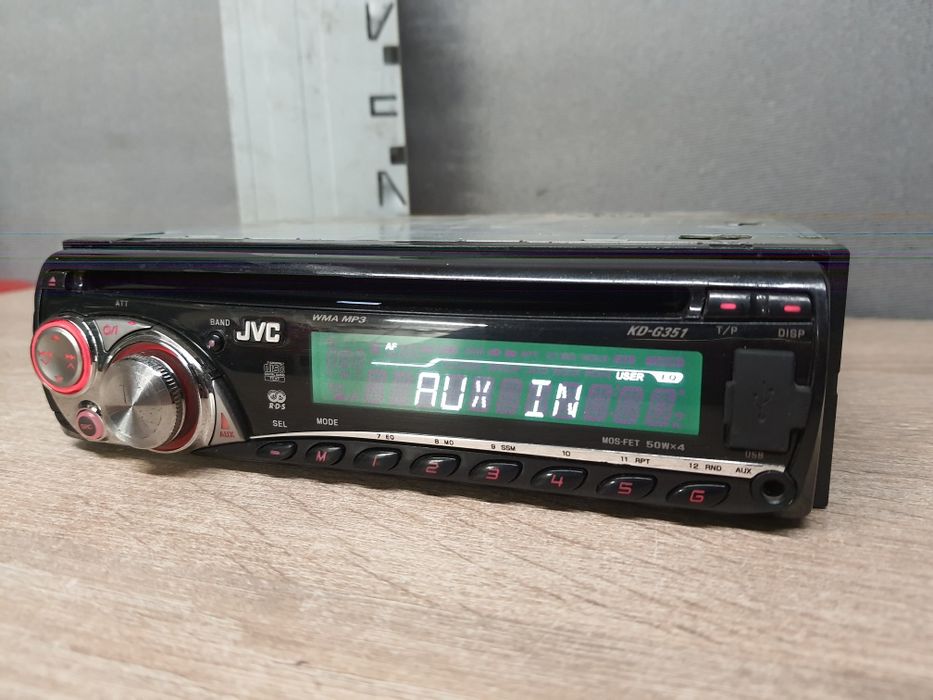 Radio samochodowe JVC - CD z MP3, AUX, USB 4x50W  KD-G351