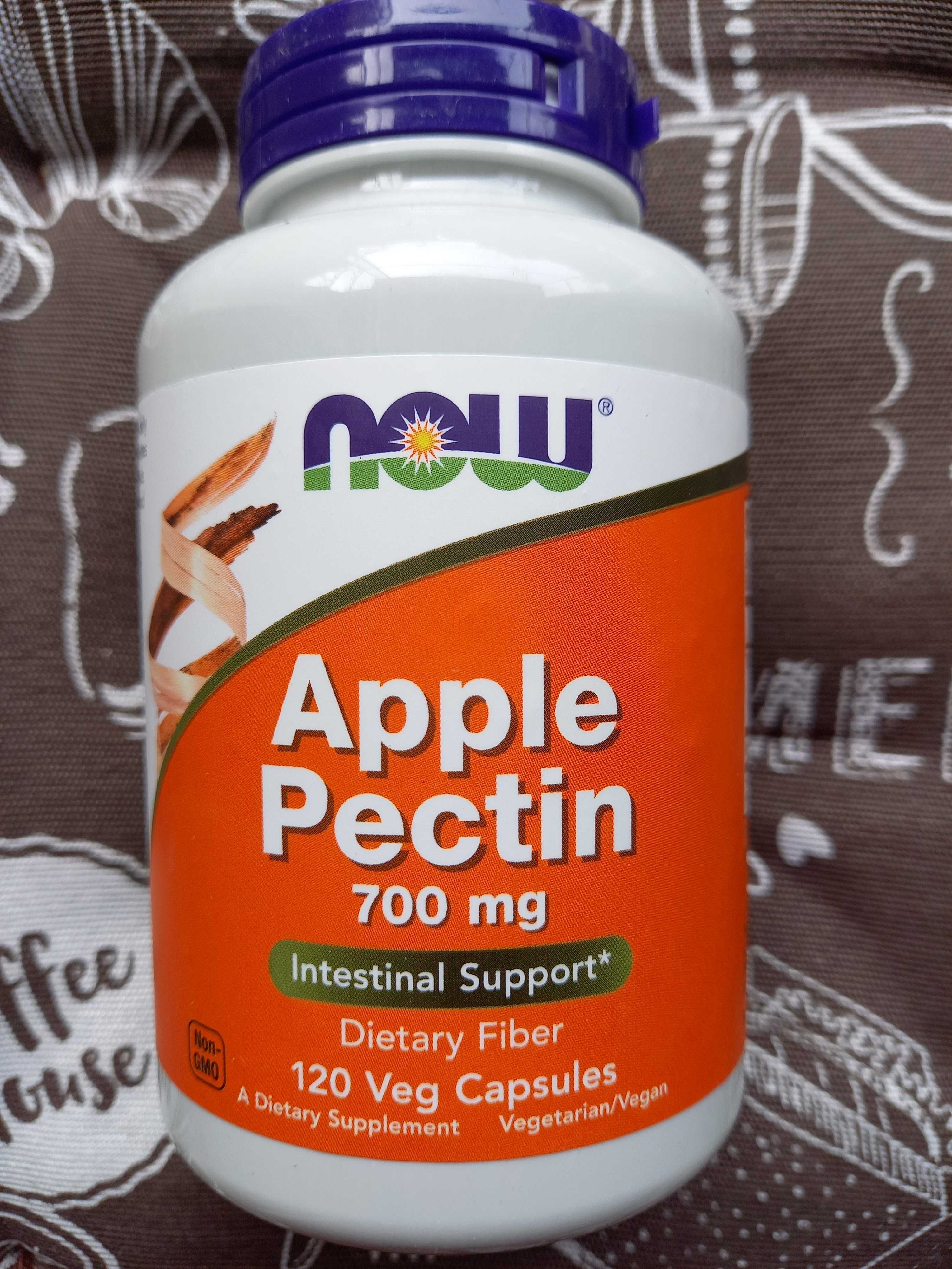 Now Foods, Apple Pectin fiber яблочний пектин клетчатка порошок капс