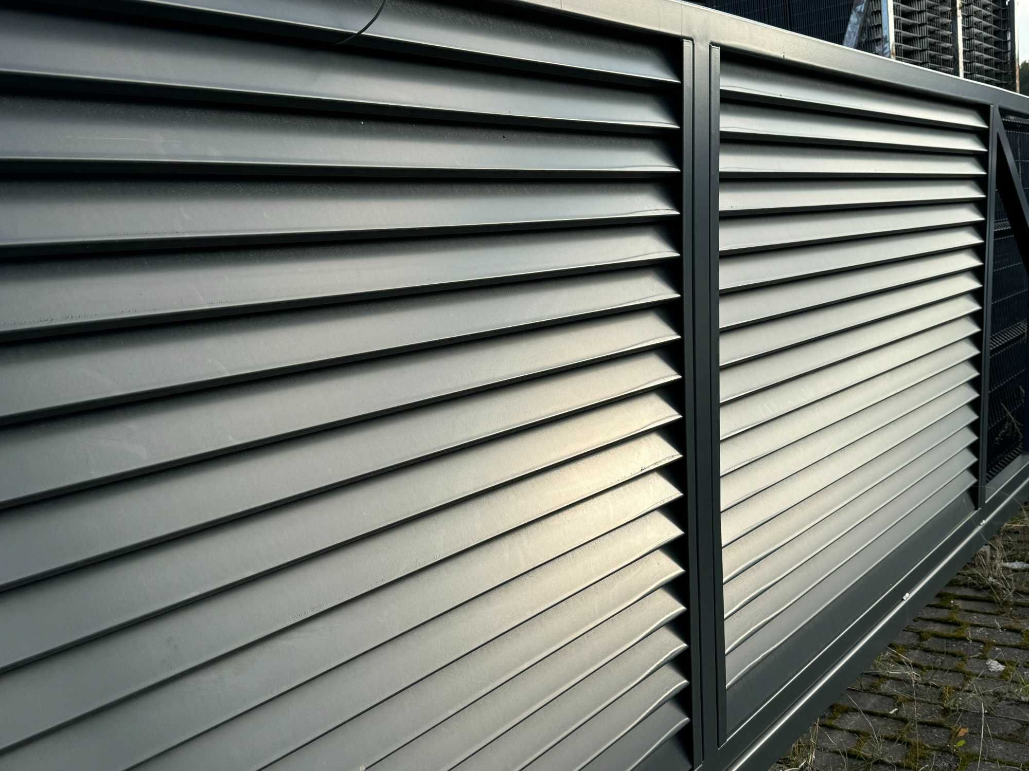 Brama Przesuwna Samonośna Żaluzja 4,00 m x 1,50 m