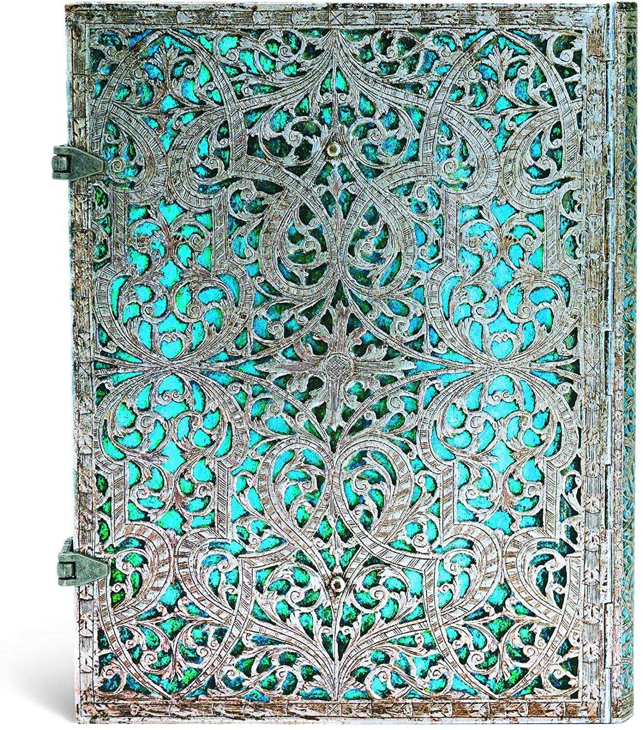 Caderno Paperblanks Maya Blue Ultra, Pautado - NOVO