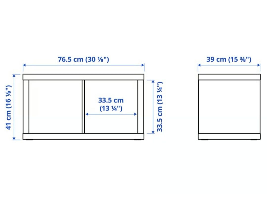 Dwa regały Ikea kallax