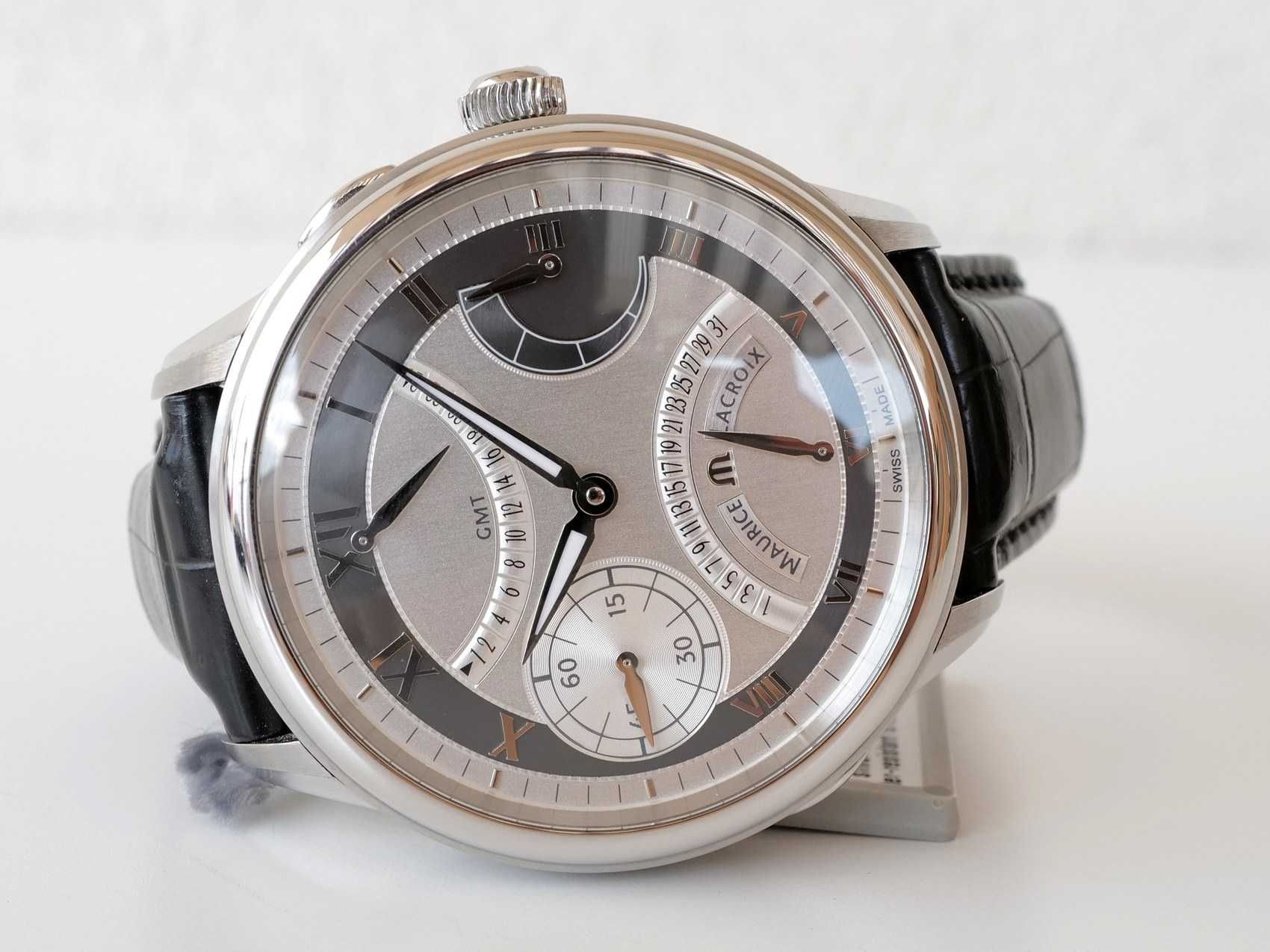 Maurice Lacroix Masterpiece Calendrier Double Retrograde Silver 46 mm