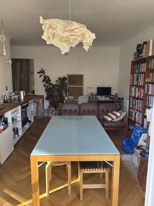 Ikea RISTI, stół drewniany dębowy z szufladami / biurko