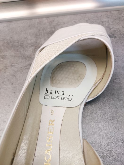 Peter Kaiser czółenka bez palców roz.39 baleriny, skóra