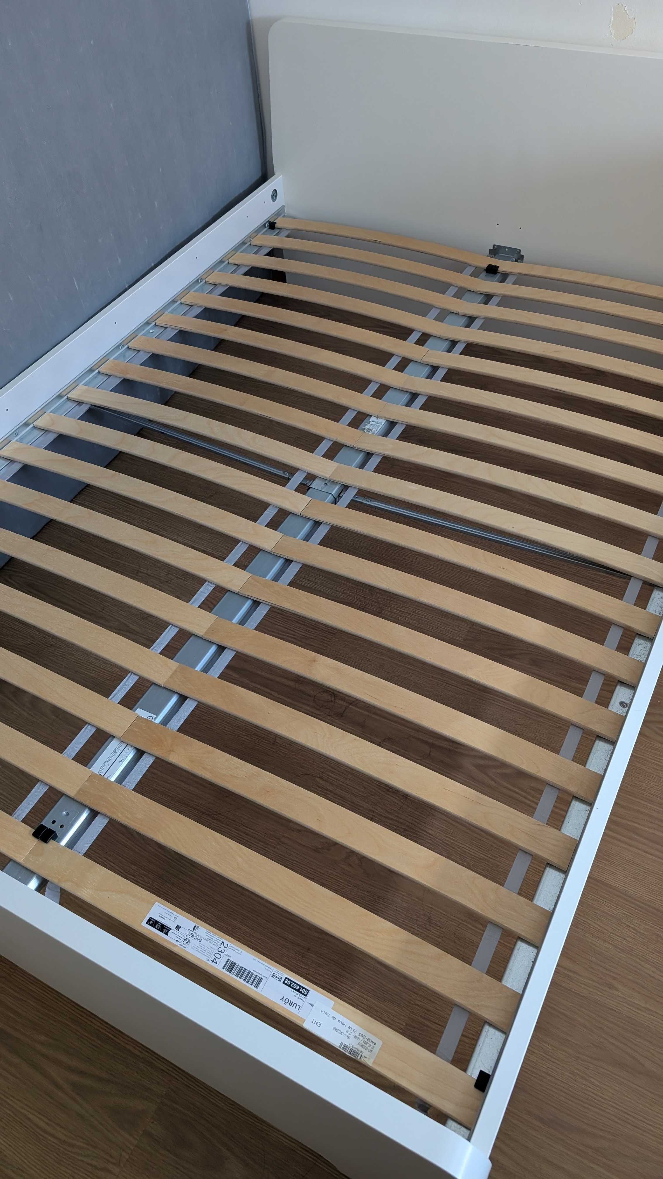 Cama ASKVOLL + Estrado LUROY + Estrutura VESTEROY