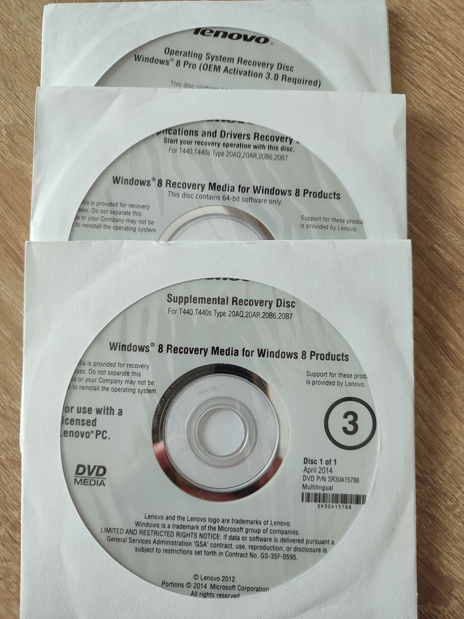 Recovery disc Windows 8 pro Lenovo + dodatki 64-bit. Nowe