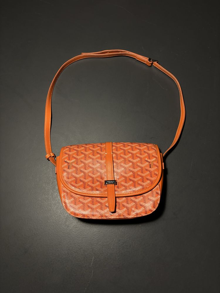 Pomarańczowa torba na ramie Goyard