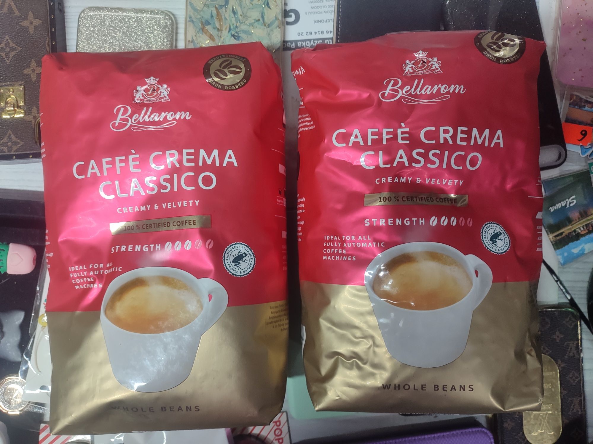 2 opakowania Kawa ziarnista Arabica Bellarom Caffe Crema Classico 1000