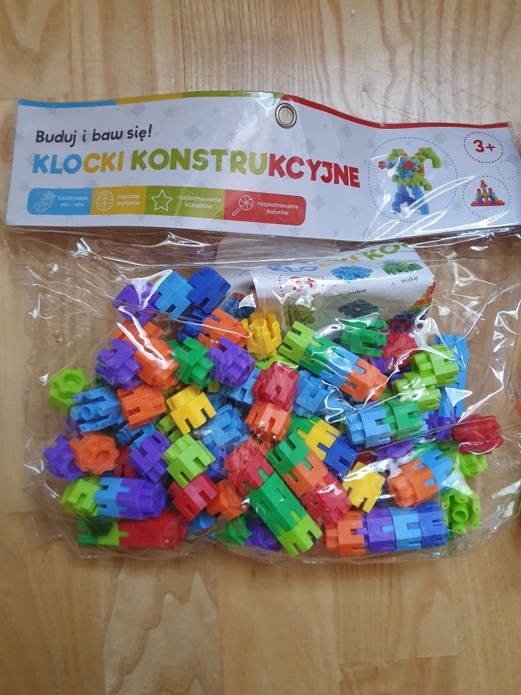 Klocki konstrukcyjne 2 zestawy