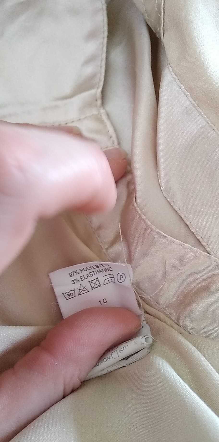 Satynowa bluzka z krótkim rękawem HIPPOCAMPE r. 38/40            (094)
