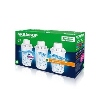 3 Картриджі для фільтрів-глечиків Аквафор В8