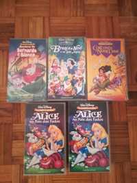 VHS Disney lote de 5