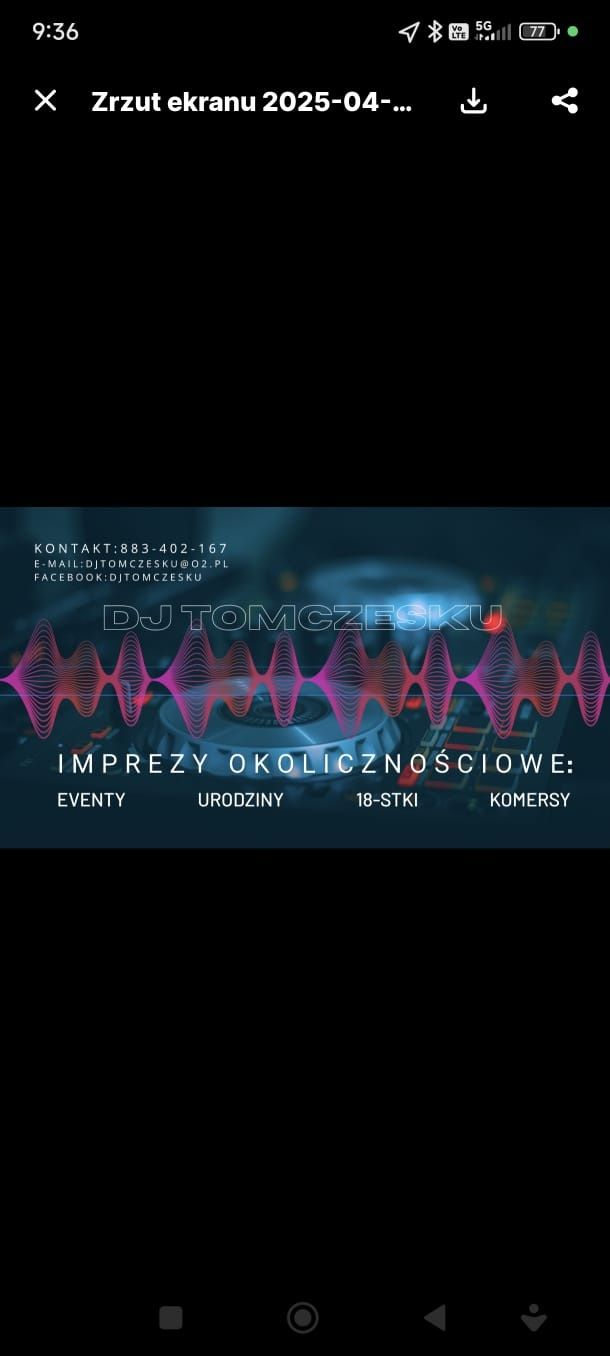 DJ na Urodziny,Firmowki,Imprezy + piszę teksty piosenek o Tobie!