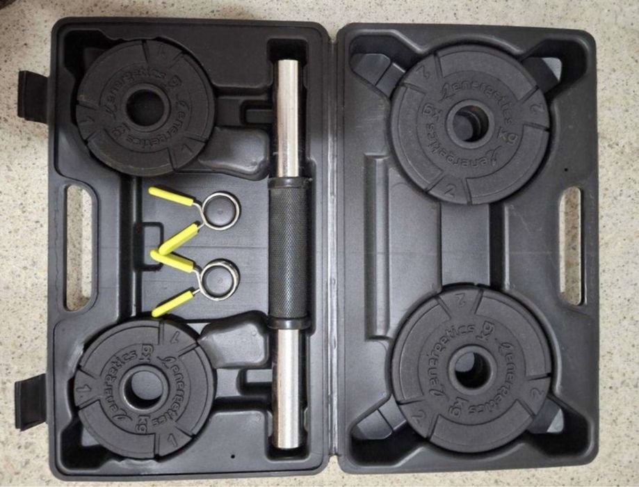 Гантелі Energetics в кейсі по 10 кг (пара 20 кг)