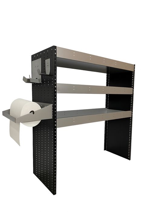 Zabudowa do busa - metalowy regał warsztatowy mocna konstrukcja.