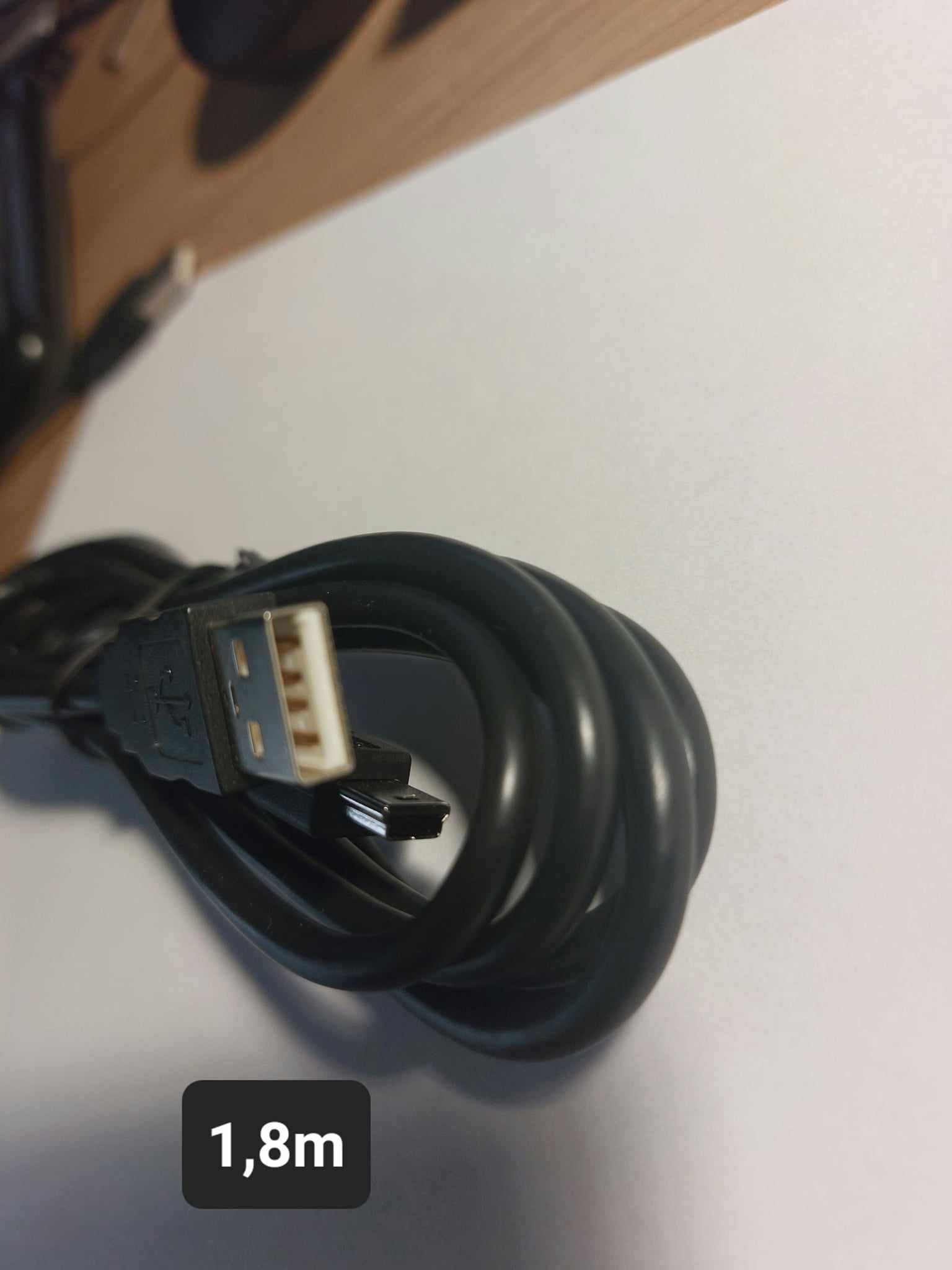 Kabel USB A męski Mini USB B męski 1.8m